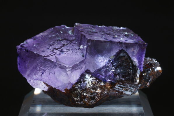 テネシー州エルムウッド鉱山産パープルフローライトの綺麗な標本