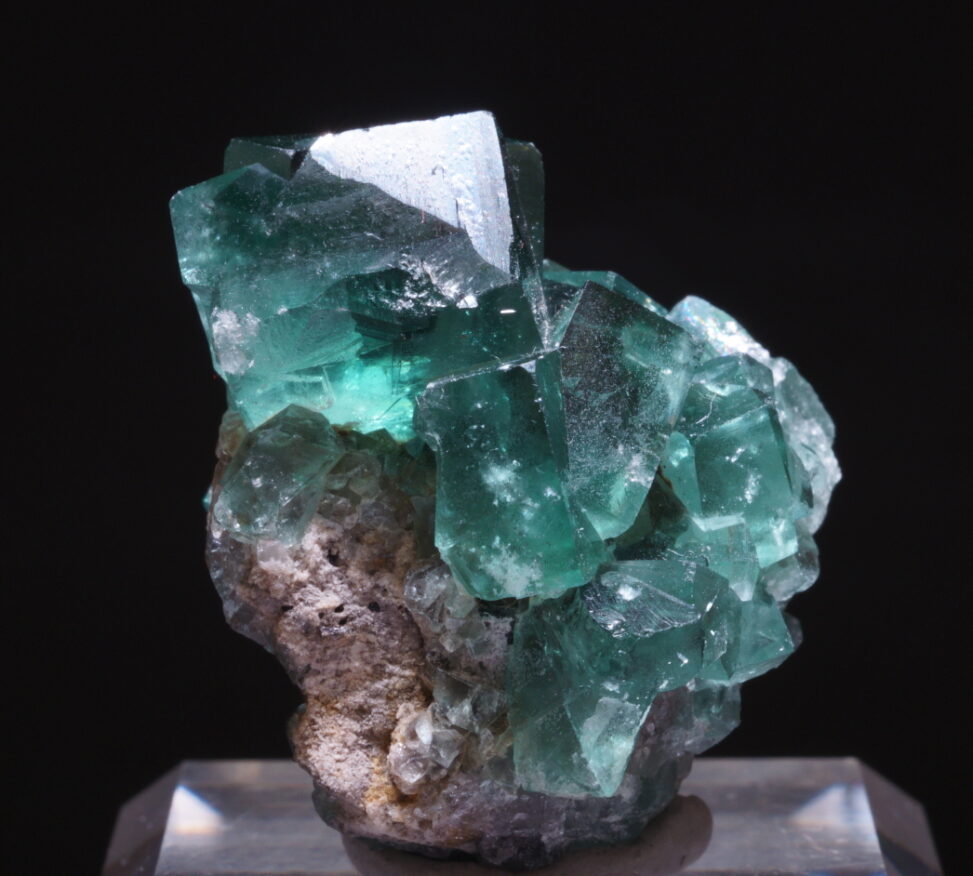 イングランド・ロジャリー鉱山産グリーンフローライトの綺麗な標本